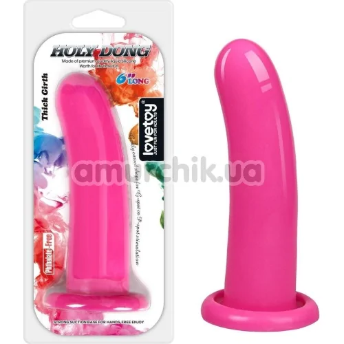 Фаллоимитатор LoveToy Holy Dong L 6, розовый