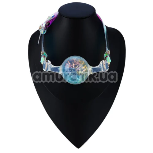 Кляп Univibe Crystal Gag L, різнокольоровий