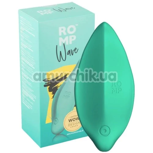 Кліторальний вібратор Romp Wave, бірюзовий