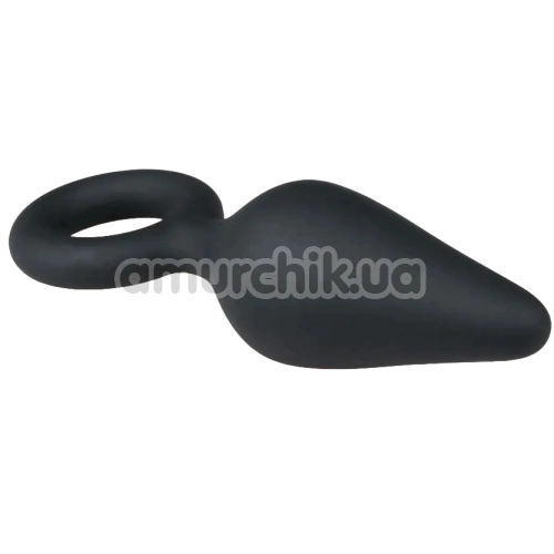 Анальна пробка Easy Toys Pointy Plug M, чорна