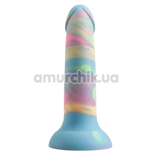 Фалоімітатор Alume Watercolor Silicone Dildo, різнокольоровий