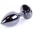 Анальна пробка із зеленим кристалом Exclusivity Jewellery Dark Silver Plug, срібна - Фото №2
