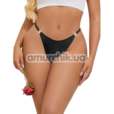 Трусики-стринги Star Night Rhinestone Panties, черные - Фото №1