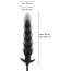 Анальный расширитель Hidden Desire Extreme Inflatable Ribbed Plug - Advanced, черный - Фото №5