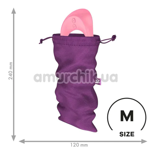 Чехол для хранения секс-игрушек Satisfyer Treasure Bag Size M, фиолетовый