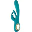 Вибратор Sweet Smile Rabbit Vibrator With Thrust Function And G-Spot Stimulation, бирюзовый - Фото №1