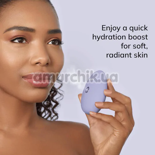Увлажнитель для кожи лица Geske Facial Hydration Refresher 4 in 1 Oval, сиреневый