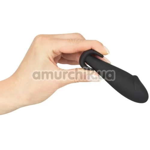 Анальная пробка Black Velvets Silicone Plug, черная