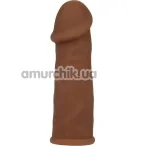 Насадка-подовжувач члену Futurotic Penis Extender, коричнева - Фото №1