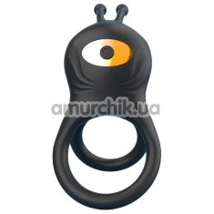 Віброкільце для члена Vibrating Rechargeable Cock Ring, чорне - Фото №1