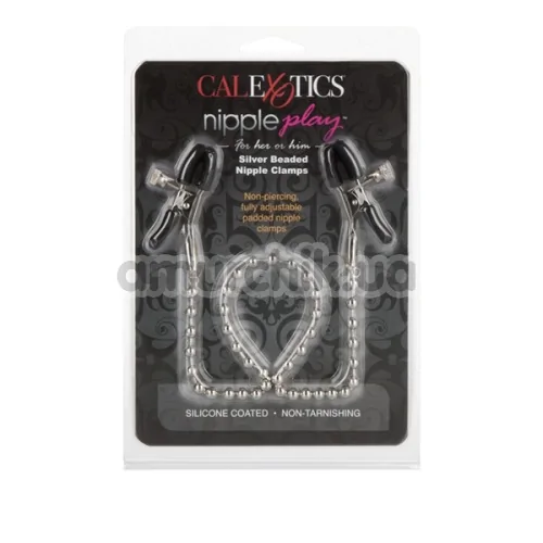 Зажимы для сосков Nipple Play Silver Beaded Clamps