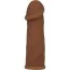 Насадка-удлинитель члена Futurotic Penis Extender, коричневая - Фото №1