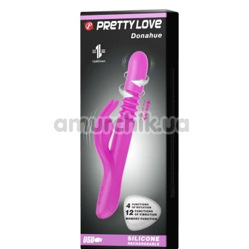 Вібратор Pretty Love Donahue, фіолетовий