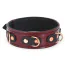 Ошейник с поводком Liebe Seele Wine Red Leather Collar with Chain Leash, бордовый - Фото №2
