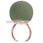 Кліторальний вібратор Sweet Em Velvet Lure Ring, зелений - Фото №1