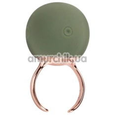 Кліторальний вібратор Sweet Em Velvet Lure Ring, зелений - Фото №1