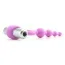 Віброкільце з анальним стимулятором L'Amour Premium Silicone Beaded Vibro Ring, рожеве - Фото №3