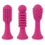 Клиторальный вибратор Sweet Smile Spot Vibrator With 3 Tips, розовый - Фото №8