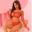 Комплект JSY Sexy Lingerie WW7004, червоний: топ + трусики-стрінги - Фото №8