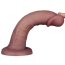 Вібратор Lovetoy Dual Density Power Cock 8, коричневий - Фото №8