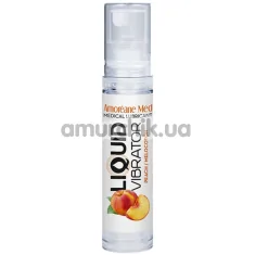 Лубрикант з ефектом вібрації Amoreane Med Liquid Vibrator Peach - персик, 10 мл - Фото №1