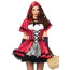 Костюм червоної шапочки Leg Avenue Gothic Red Riding Hood червоний: сукня + накидка з капюшоном - Фото №3