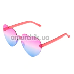 Окуляри-сердечки Diverty Sex Party Heart Glasses, рожево-блакитні - Фото №1