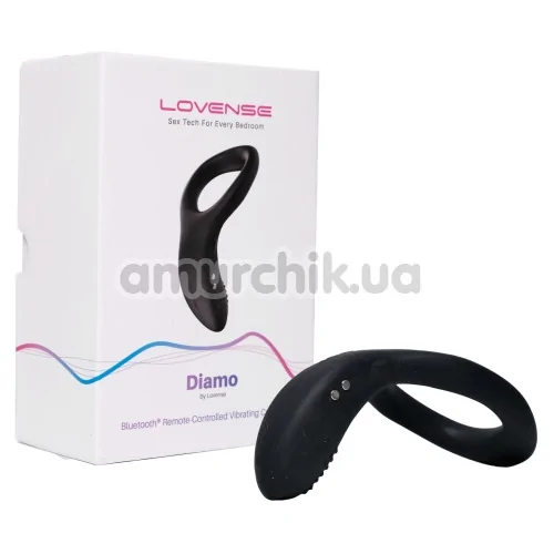 Виброкольцо Lovense Diamo, черное