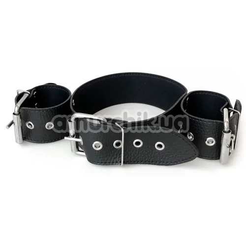 Нашийник із фіксаторами для рук Art of Sex Bondage Collar And Handcuffs, чорний