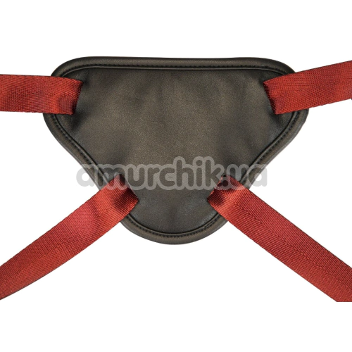 Трусики для страпона Liebe Seele Wine Red Strap-On Harness, бордові