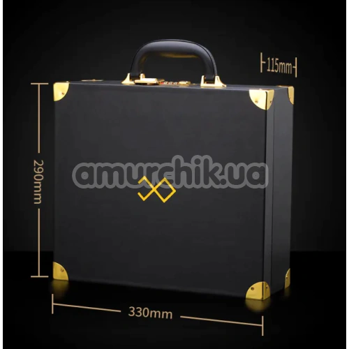 Бондажний набір Lockink Moonlight Treasure Chest Set, чорний