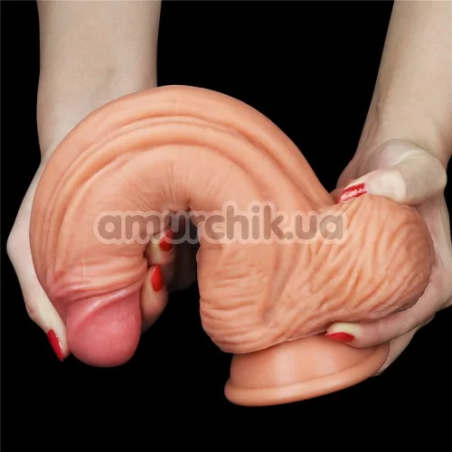 Фаллоимитатор Dual-Layered Silicone Nature Cock LV411014, светло-телесный
