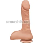 Фалоімітатор The D Dual Density Super D 9 Inch With Balls, тілесний - Фото №1