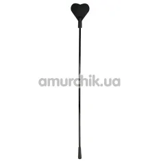 Стек Bad Kitty Silicone Cane - серце, чорний - Фото №1