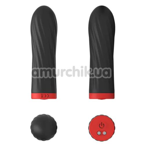 Кліторальний вібратор Boss Series Silicone Touch Vibrator, чорний