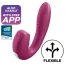 Вибратор с вакуумным стимулятором Satisfyer Sunray, бордовый - Фото №9