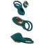 Набір секс-іграшок Couples Choice RC Mini Vibrator With 4 Attachments, зелений - Фото №7