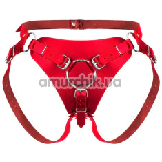 Трусики для страпона Feral Feelings Strap-On Harness, червоні - Фото №1