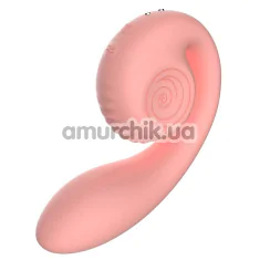 Вибратор для клитора и точки G Snail Vibe Gizi, розовый - Фото №1