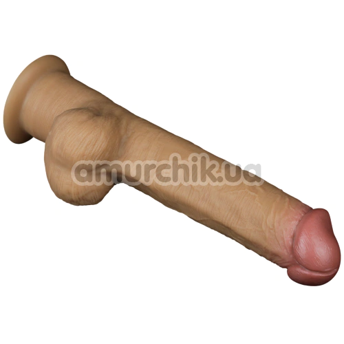 Фаллоимитатор Dual-Layered Silicone Handle Nature Cock LV411034, телесный