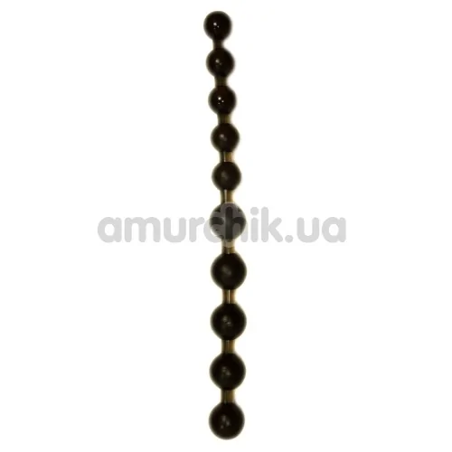 Анальные бусы Jumbo Jelly Thai Beads черные - Фото №1