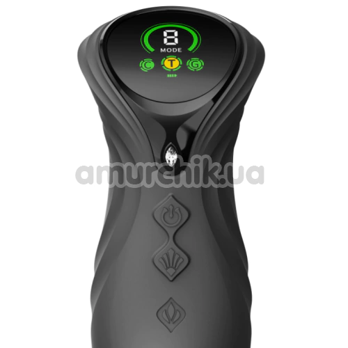 Вібратор з поштовхами і підігрівом Zalo Mose 2 Rabbit Thruster, чорний