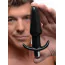 Анальная пробка с вибрацией Frisky Smooth Anal Plug, черная - Фото №6