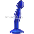 Анальная пробка Flawless Clear Anal Plug 6.5, синяя - Фото №1