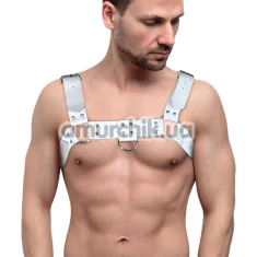 Портупея Feral Feelings Bulldog Harness Leather, біла - Фото №1