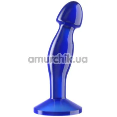 Анальная пробка Flawless Clear Anal Plug 6.5, синяя - Фото №1