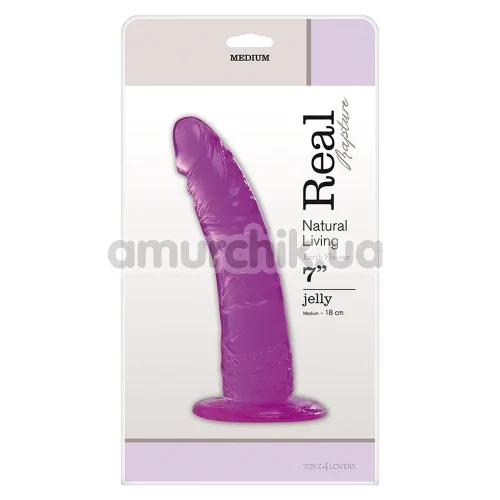 Фаллоимитатор Real Rapture Earth Flavour 7, фиолетовый