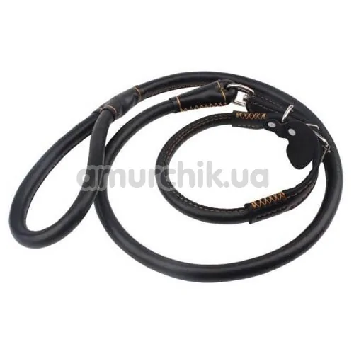 Ошейник с поводком Behave! Luxury Fetish Sexy Slave Collar & Leash, чёрный