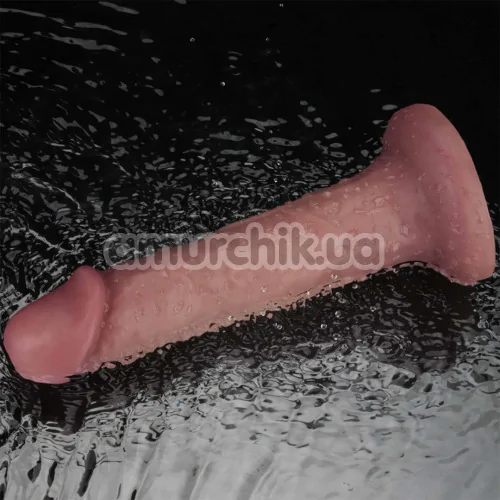 Вібратор Lovetoy Dual Density Power Cock 8, коричневий