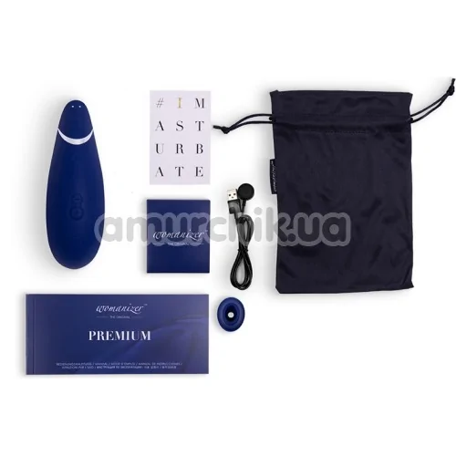 Симулятор орального сексу для жінок Womanizer Premium, синій